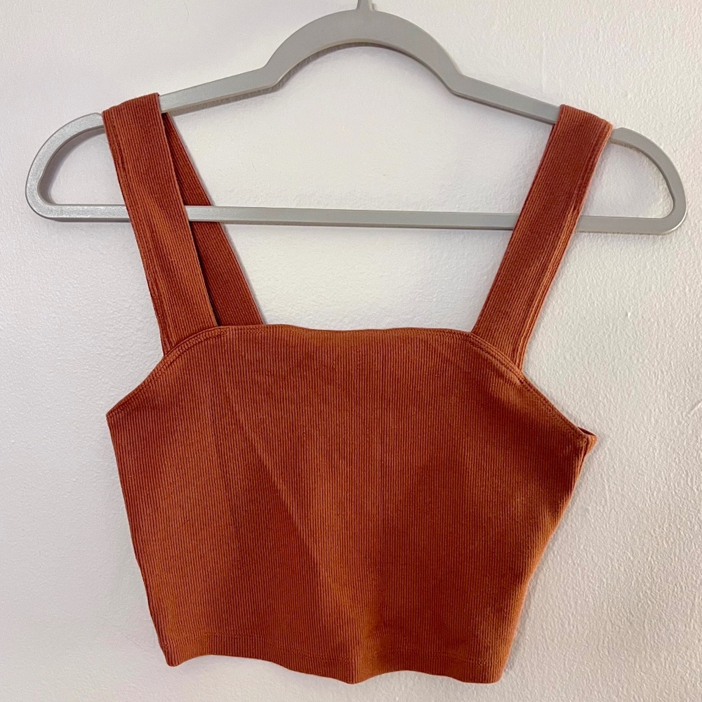 Abercrombie & Fitch Ribbed Tank Soft A&F Basic Tank Essential 70s